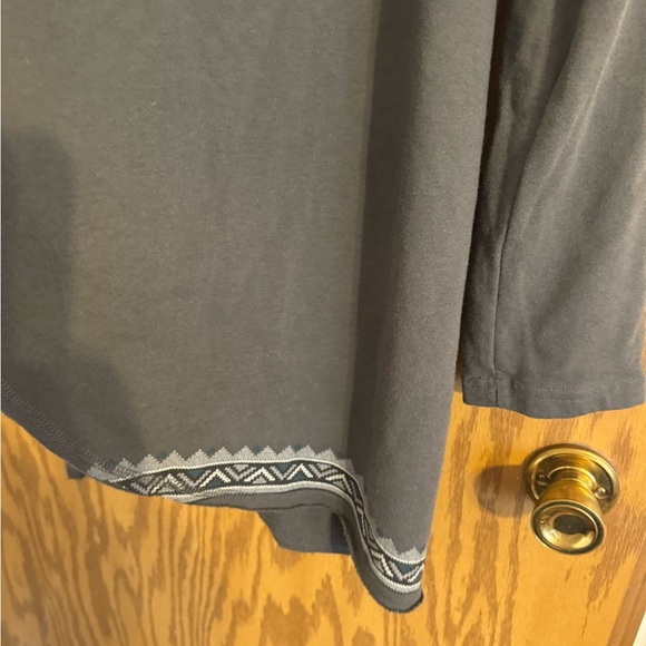 Woman’s Element Eden Swingy Cardigan.Geometric Design . Size Large Cozy, Comfort - Picture 7 of 13